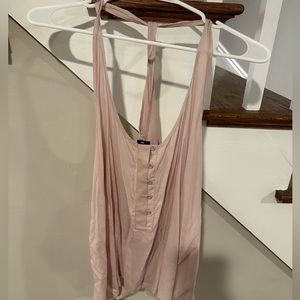 Gap tank top blush pink with racerback strap.